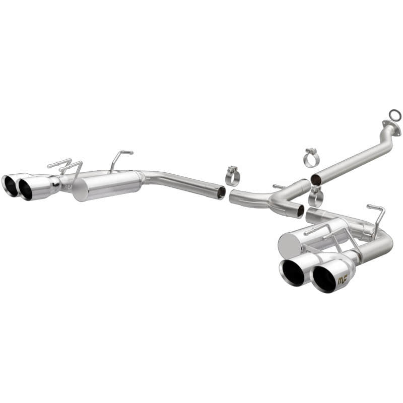 MagnaFlow 18-19 Toyota Camry XSE 2.5L (FWD) Street Series Cat-Back Exhaust w/4in Polished Quad Tips.