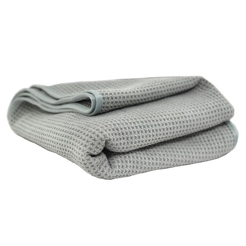 Chemical Guys Waffle Weave Gray Matter Microfiber Drying Towel - 36in x 25in.