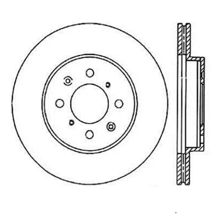 StopTech Power Slot 90-01 Integra (exc. Type R) /90-05 Civic EX/94-95 Civic SI wABS/99-03 Civic SI/.