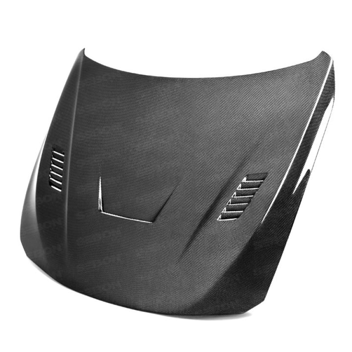 Seibon 12-14 BMW F30 / F32 VR-Style Carbon Fiber Hood.