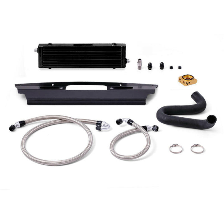 Mishimoto 2015+ Ford Mustang GT Thermostatic Oil Cooler Kit - Black.