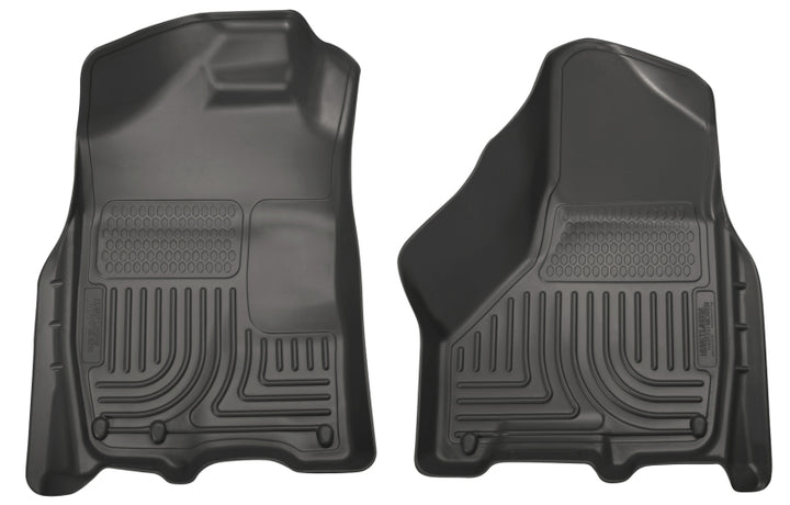 Husky Liners 09-10 Dodge Ram 1500/2500/3500 WeatherBeater Front Row Black Floor Liners.