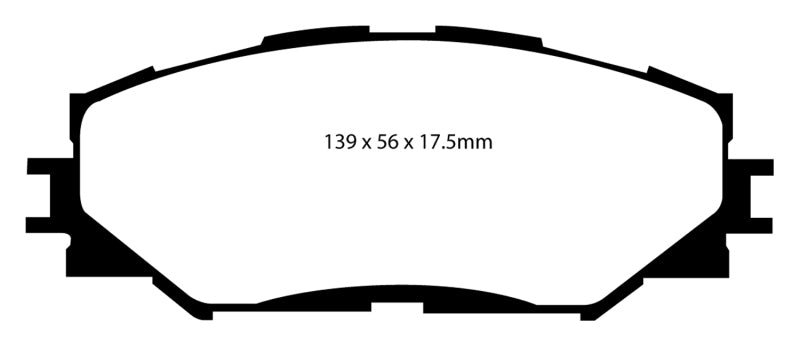 EBC 06-08 Toyota RAV 4 2.4 Greenstuff Front Brake Pads.