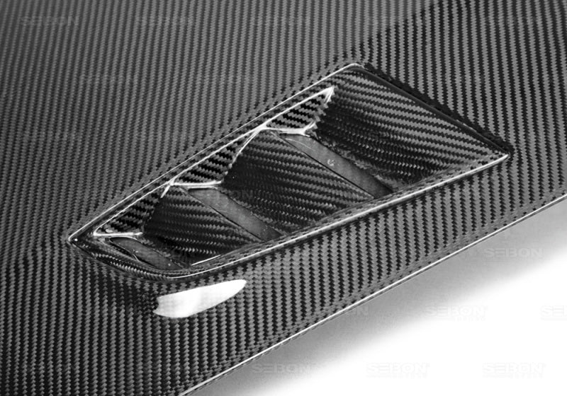 Seibon 06-07 Honda Civic 4 Door MGII-Style Carbon Fiber Hood.