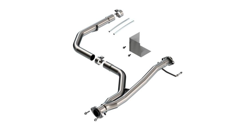 Borla 2021-2022 Toyota Tacoma 3.5L V6 T-304 Stainless Steel Y-Pipe - Brushed.