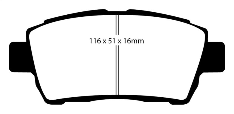 EBC 11-15 Scion IQ 1.3 Redstuff Front Brake Pads.