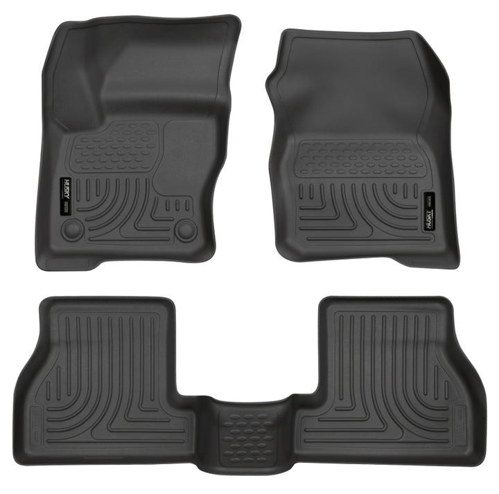 Husky Liners 2012 Ford Focus (4DR/5DR) WeatherBeater Combo Black Floor Liners.