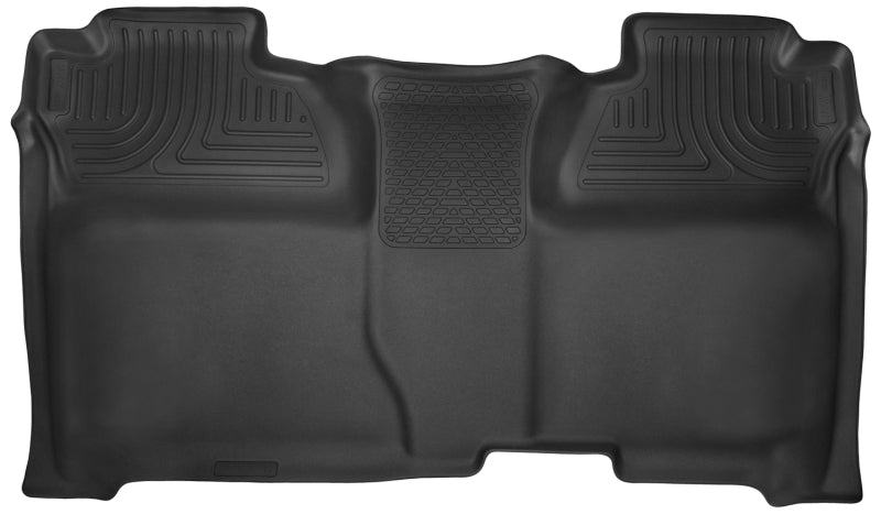 Husky Liners 14-15 Chevy Silverado Crew Cab X-Act Contour Black 2nd Row Floor Liners.