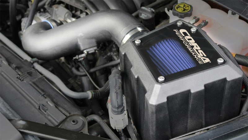 Corsa 2019+ Chevrolet Silverado 6.2L V8 1500 Closed Box Air Intake With MaxFlow 5 Oiled Filter.