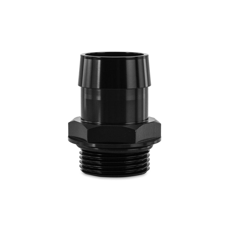 Mishimoto -16ORB to 1 1/4in. Hose Barb Aluminum Fitting - Black.