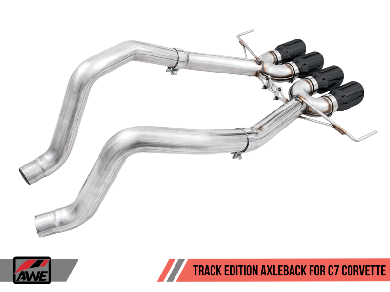 AWE Tuning 14-19 Chevy Corvette C7 Z06/ZR1 Track Edition Axle-Back Exhaust w/Black Tips.