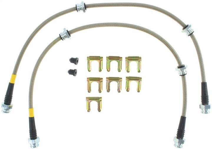 StopTech 2/89-96 Nissan 300ZX / 6/89-96 300ZX Turbo Stainless Steel Front Brake Lines.