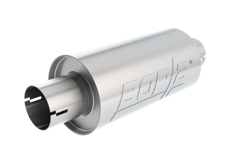 Borla S-Type Muffler 2.5in Inlet/Outlet 5in Round x 10in w/Notch.