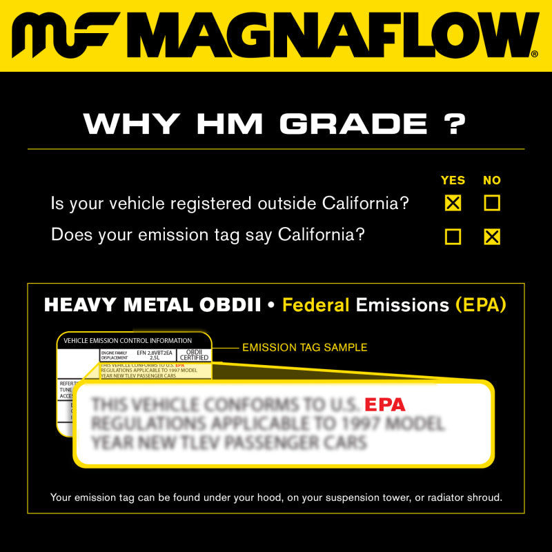 MagnaFlow Conv DF 02-06 Cadillac Escalade / 02-06 Chevy Avalanche 5.3L Dual Conv Y-Pipe Assembly 2WD.