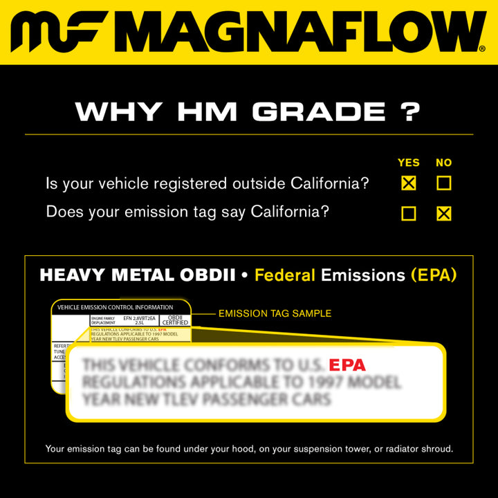 MagnaFlow Conv DF 99-00 Honda Civic EX/SI 1.