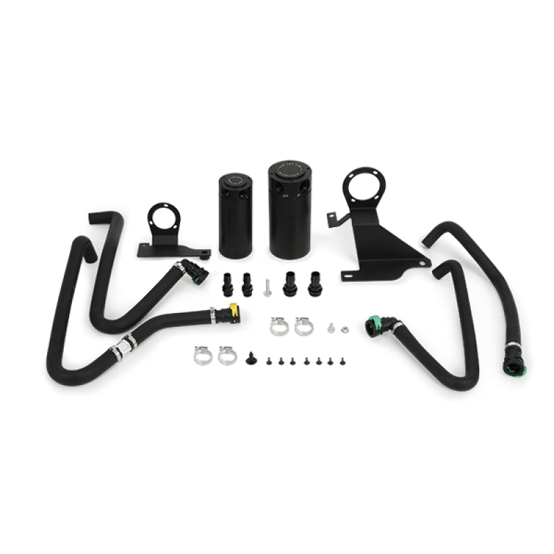 Mishimoto 11-14 Ford F-150 EcoBoost 3.5L Baffled Oil Catch Can Kit - Black.