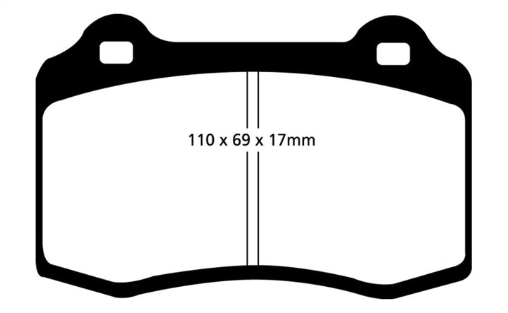 EBC 92-00 Dodge Viper 8.0 Yellowstuff Front Brake Pads.