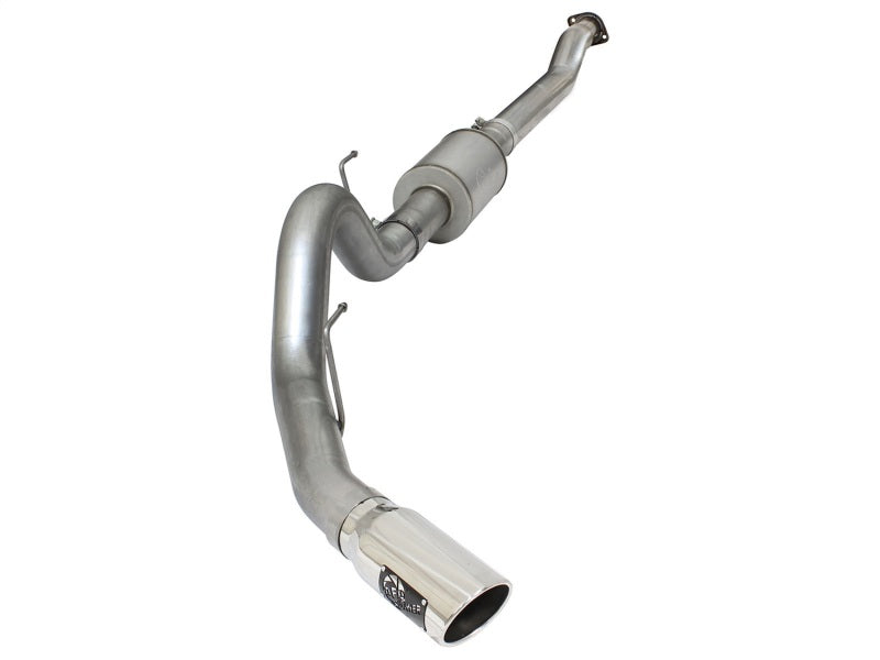 aFe Atlas Exhausts 4in Cat-Back Aluminized Steel Exhaust 2015 Ford F-150 V6 3.5L (tt) Polished Tip.