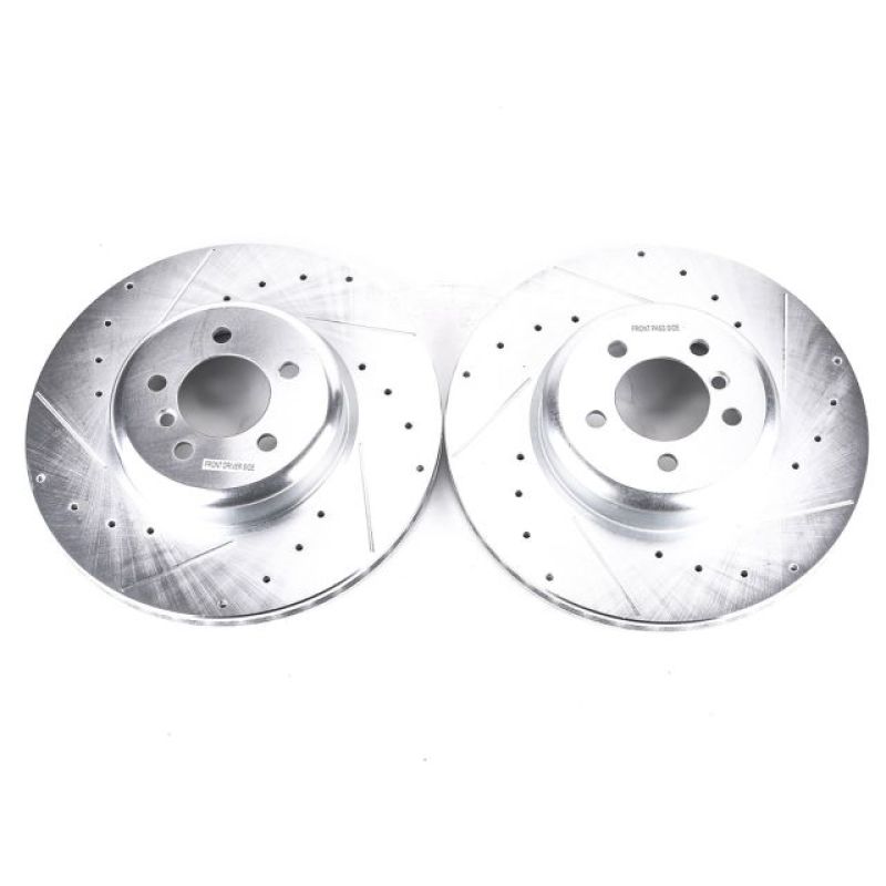 Power Stop 13-15 BMW 335i Front Evolution Drilled & Slotted Rotors - Pair.