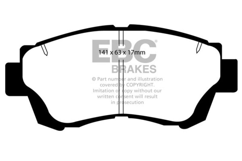 EBC 92-96 Lexus ES300 3.0 Yellowstuff Front Brake Pads.