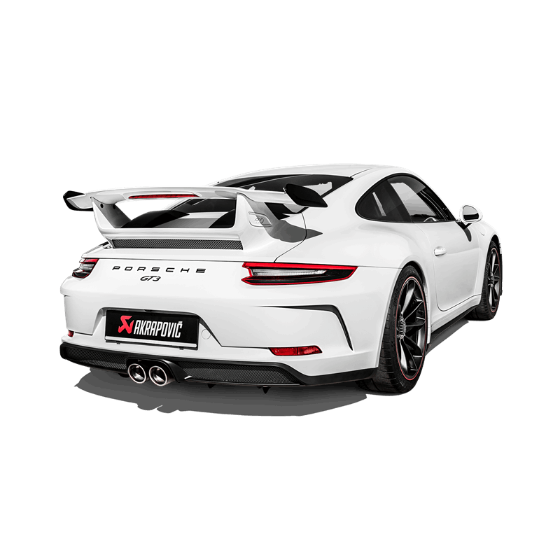 Akrapovic 2018 Porsche 911 GT3 (991.2) Slip-On Race Line (Titanium) w/Titanium Tail Pipe Set.