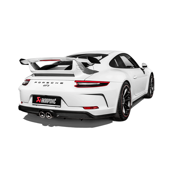 Akrapovic 2018 Porsche 911 GT3 (991.2) Slip-On Race Line (Titanium) w/Titanium Tail Pipe Set.