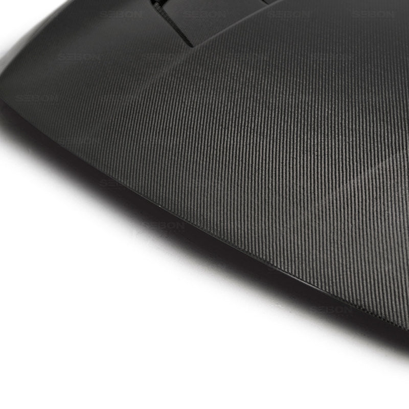 Seibon 18-20 Honda Accord TS-Style Carbon Fiber Hood.