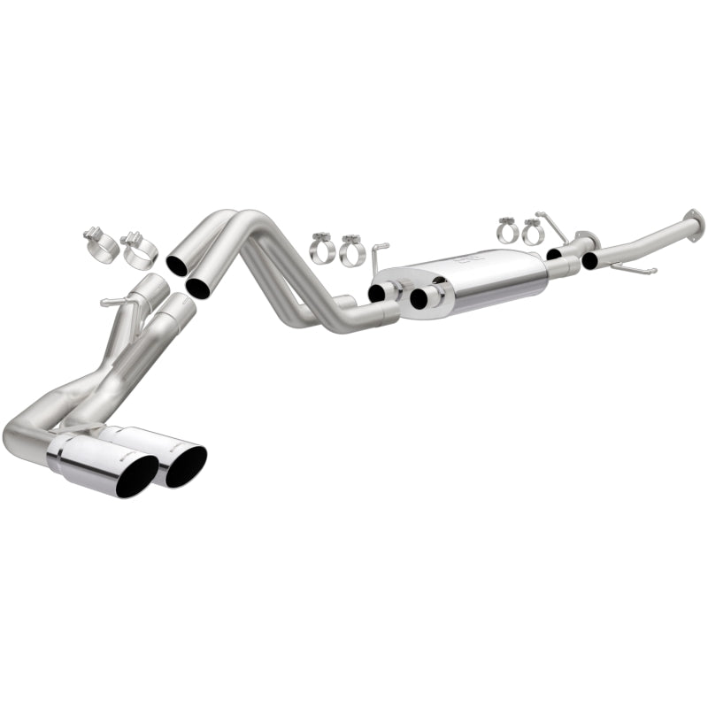 MagnaFlow 14 Toyota Tundra V8 4.6L/5.7L Stainless C/b Exhaust Dual same side pass. rear tire.