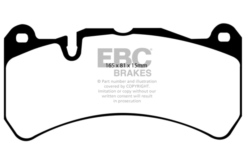 EBC 06-08 Ferrari 599 6.0 Redstuff Front Brake Pads.