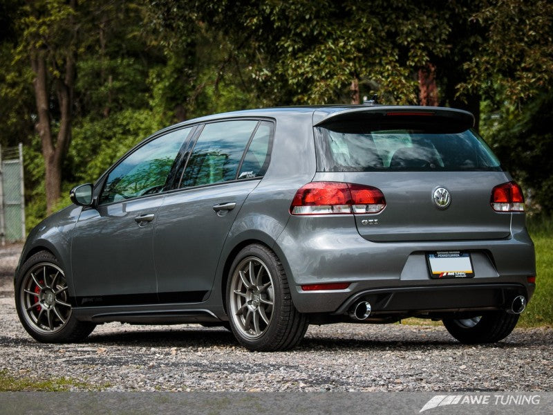 AWE Tuning Mk6 GTI Performance Catback - Chrome Silver Round Tips.