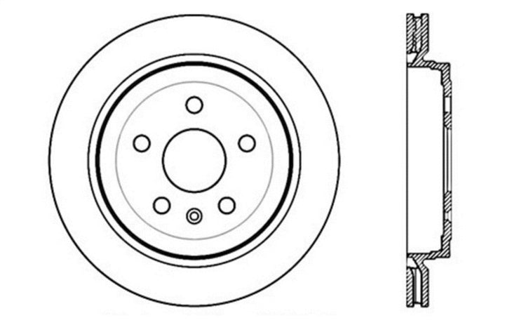 StopTech Slotted & Drilled Sport Brake Rotor.