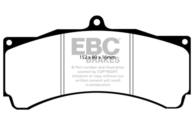 EBC Brakes Yellowstuff Performance Brake Pads.