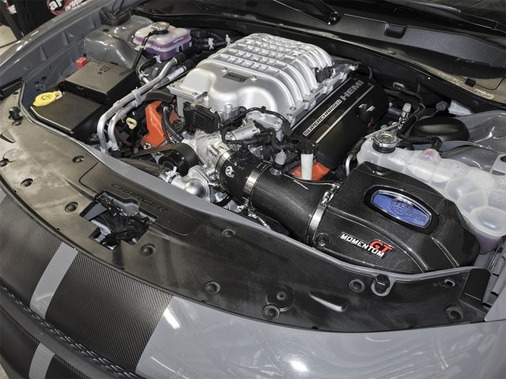 aFe Momentum GT Black Series Carbon Fiber CAIS 2017 Dodge Challenger/Charger SRT Hellcat V8-6.2L(sc).