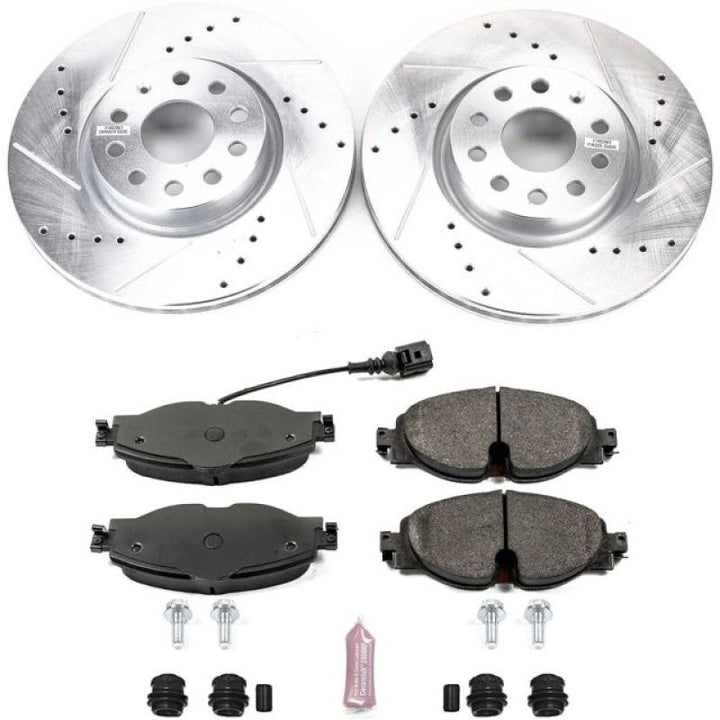 Power Stop 15-18 Audi A3 Front Z23 Evolution Sport Brake Kit.