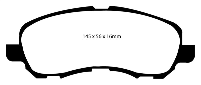 EBC 07+ Jeep Compass 2.0 (262mm Rear Rotors) Greenstuff Front Brake Pads.