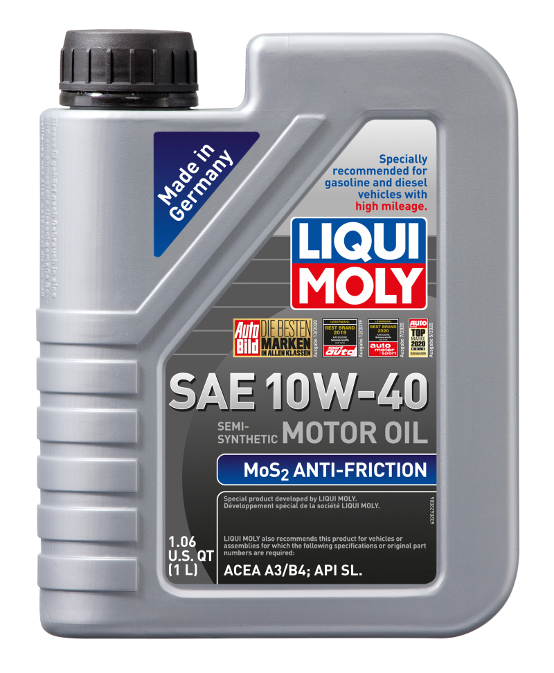 LIQUI MOLY 1L MoS2 Anti-Friction Motor Oil 10W40.
