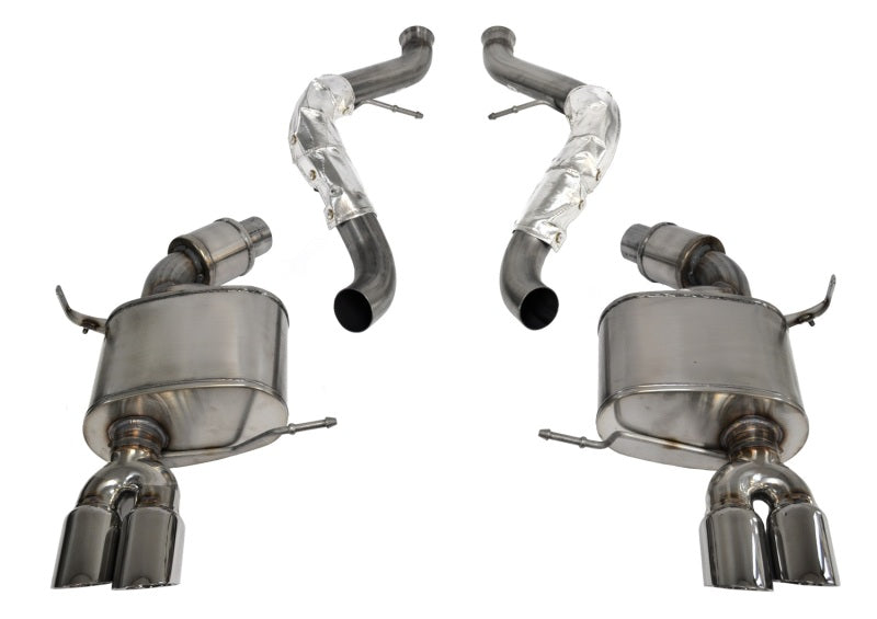 Corsa 08-12 BMW M3 Convertible E93 Polished Sport Cat-Back Exhaust.