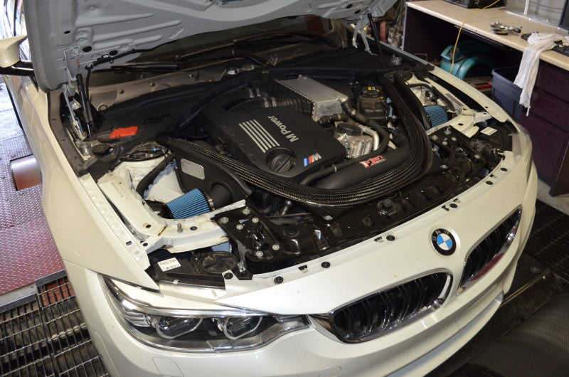 Injen 2015 M3/M4 3.0L Twin Turbo Wrinkle Black Short Ram 2pc. Intake System w/ MR Technology.