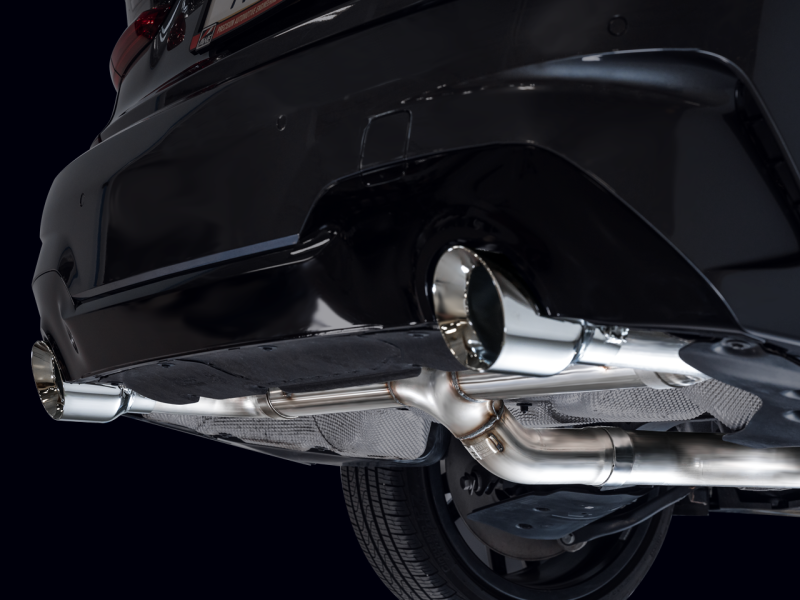 AWE 19-23 BMW 330i / 21-23 BMW 430i Base G2X Track Edition Axle Back Exhaust - Chrome Silver.