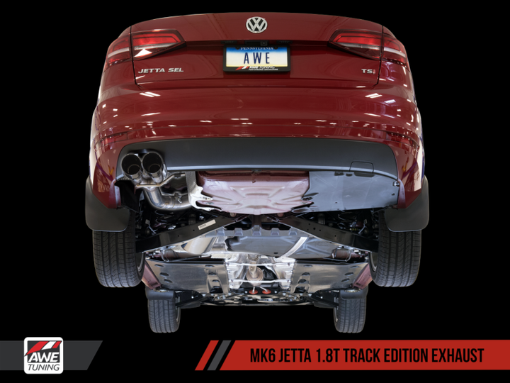 AWE Tuning Mk6 GLI 2.0T - Mk6 Jetta 1.8T Track Edition Exhaust - Polished Silver Tips.
