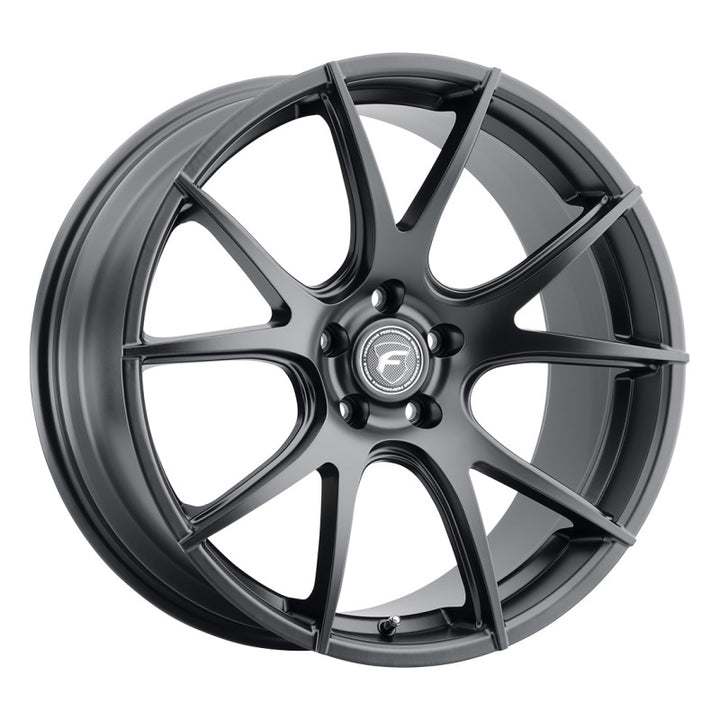 Forgestar CF5V 20x11 / 5x120 BP / ET40 / 7.6in BS Satin Black Wheel.