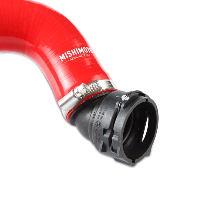 Mishimoto 15+ Ford Mustang GT Red Silicone Upper Radiator Hose.