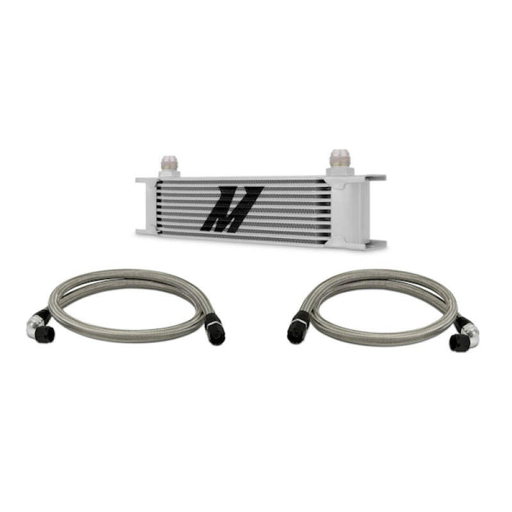 Mishimoto Universal 10 Row Oil Cooler Kit (Metal Braided Lines).