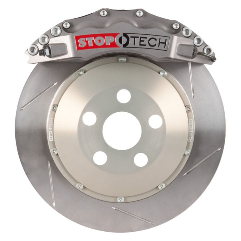 StopTech 08-13 BMW M3/11-12 1M Coupe Front BBK w/ ST-60 Trophy Calipers Slotted 380x35mm Rotors.