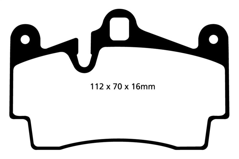 EBC 04-07 Porsche Cayenne 3.2 Redstuff Rear Brake Pads.