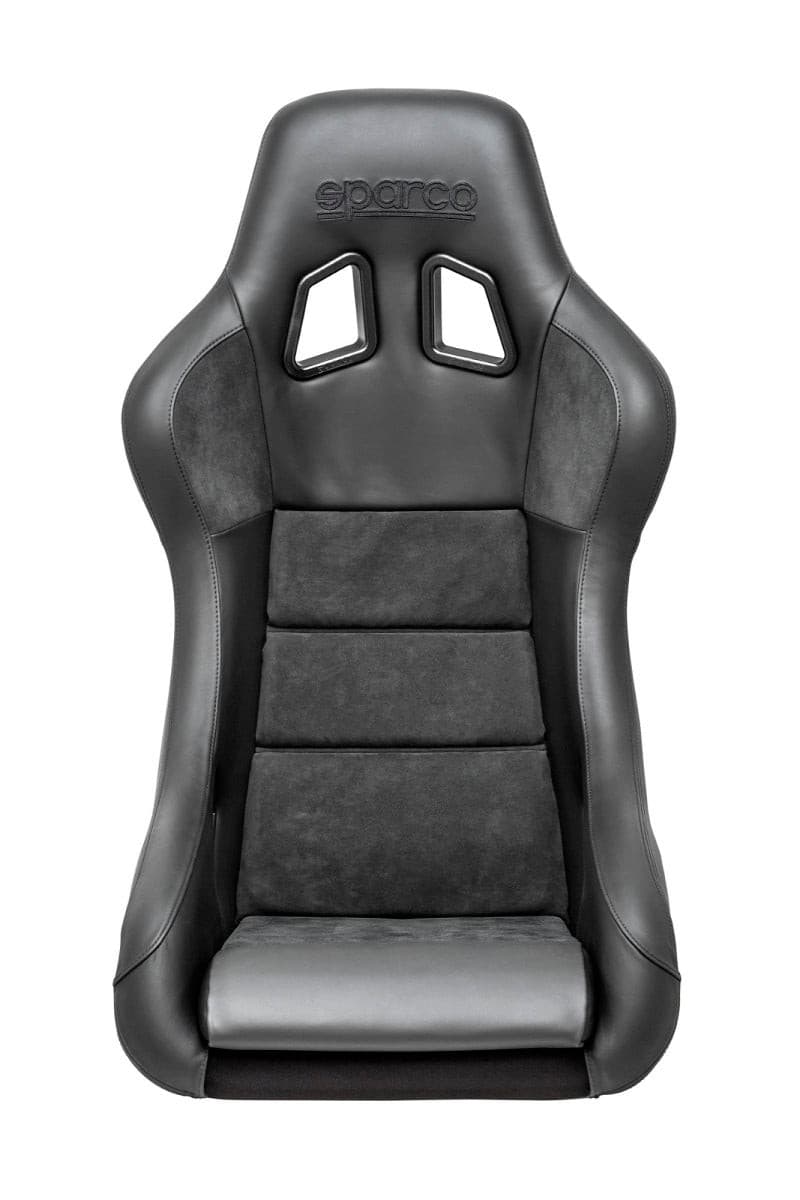 Sparco Seat QRT Performance Leather/Alcantara Black (Must Use Side Mount 600QRT).