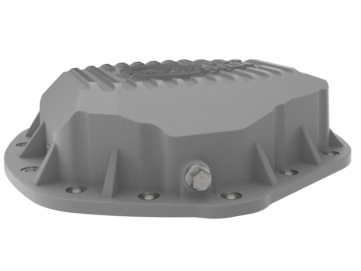 aFe Power Pro Series Rear Differential Cover Raw w/ Machined Fins 14-18 Dodge Ram 2500/3500.