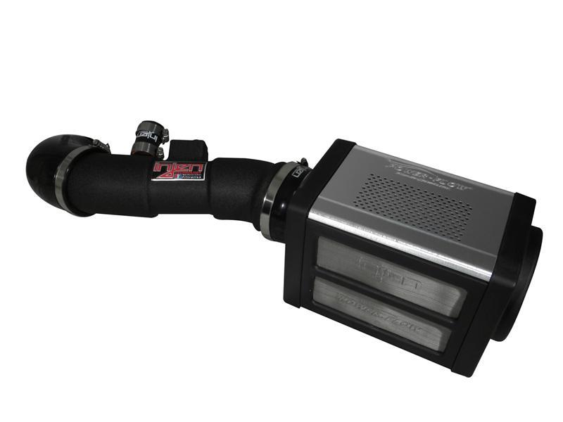 Injen 04-10 QX56 / 04-12 Amada/Titan V8 5.6L w/Power Box Wrinkle Black Power-Flow Air Intake System.