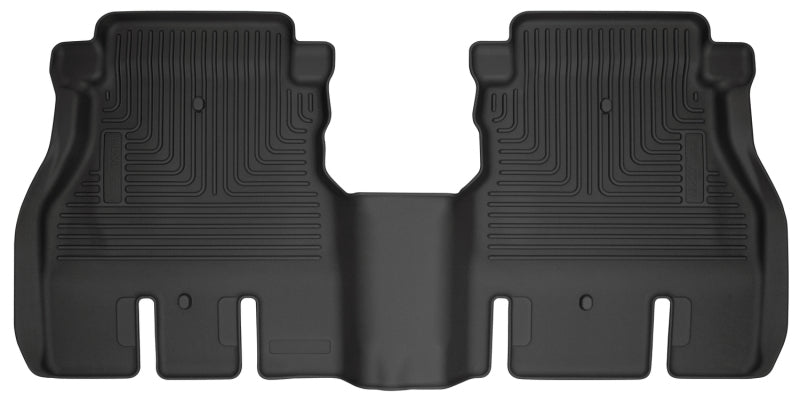 Husky Liners 19-24 Jeep Wrangler JLU WeatherBeater Second Row Black Floor Liners.