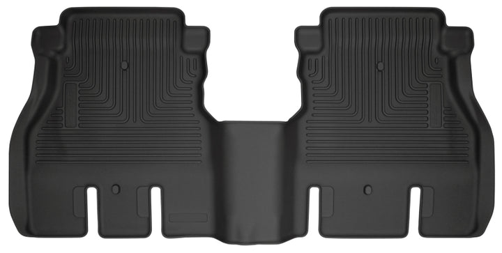 Husky Liners 19-24 Jeep Wrangler JLU WeatherBeater Second Row Black Floor Liners.